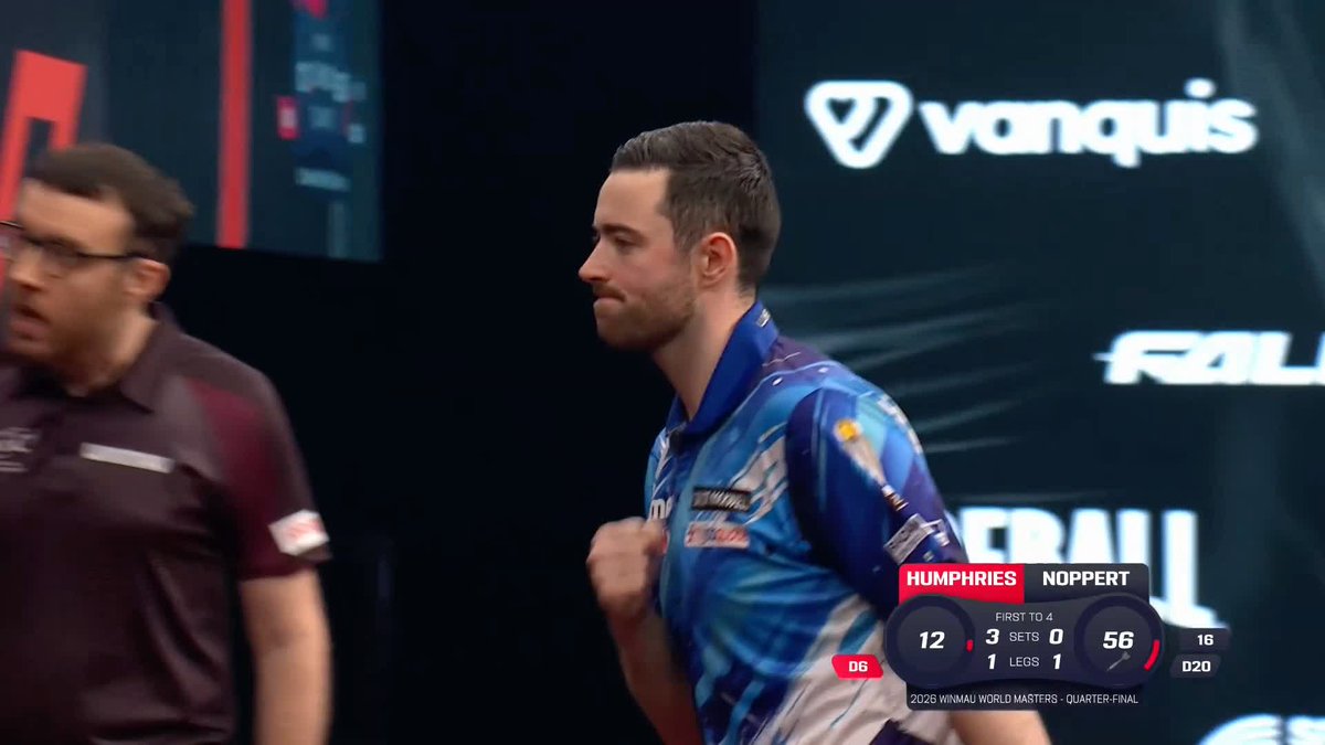 HUMPHRIES BATTERS NOPPERT 👏 Ruthless from the reining champion 💫 Luke Humphries whitewashes Danny Noppert to complete the semi-finals line-up, where he will face Gian van Veen this evening! 📺 #WinmauWorldMasters | QF