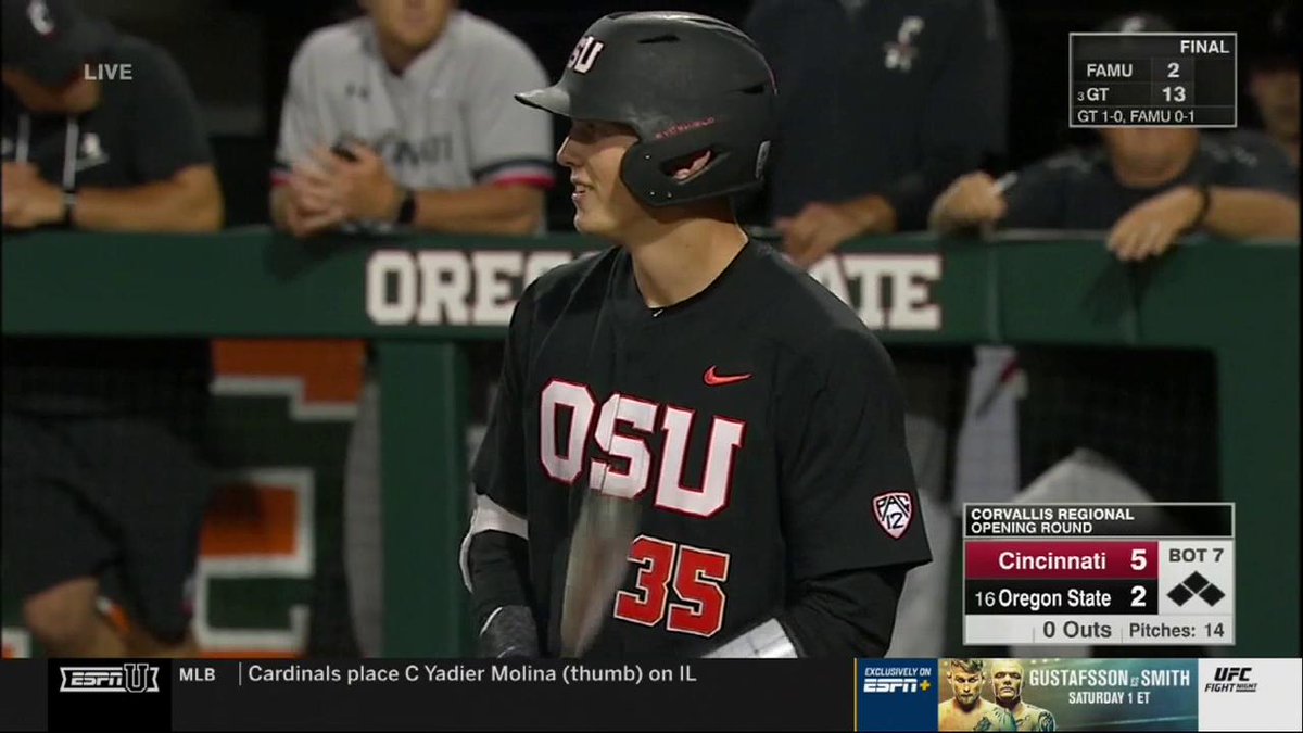 Never forget when they did this to Adley Rutschman in the regionals in college.