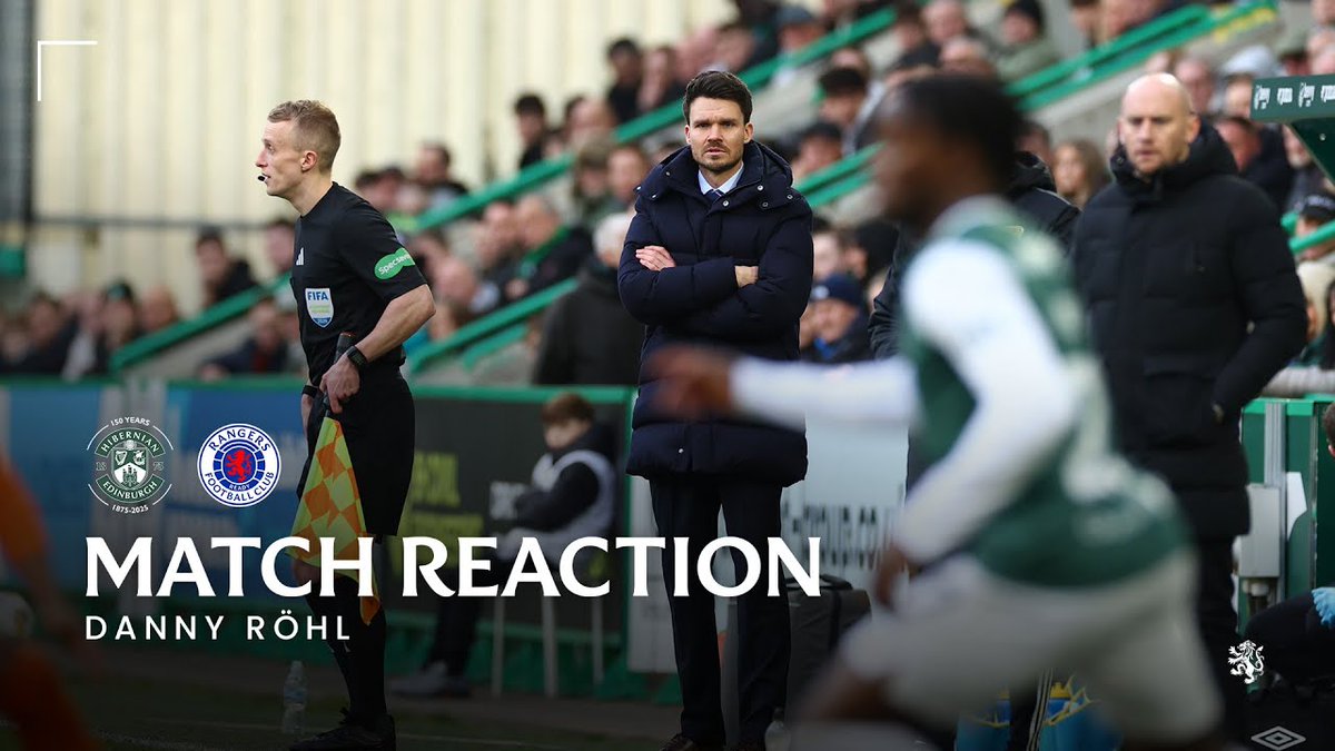 🎙️ Danny Röhl spoke to RangersTV following today’s match against Hibs, reflecting on the performance and the key points to take forward as a team.
