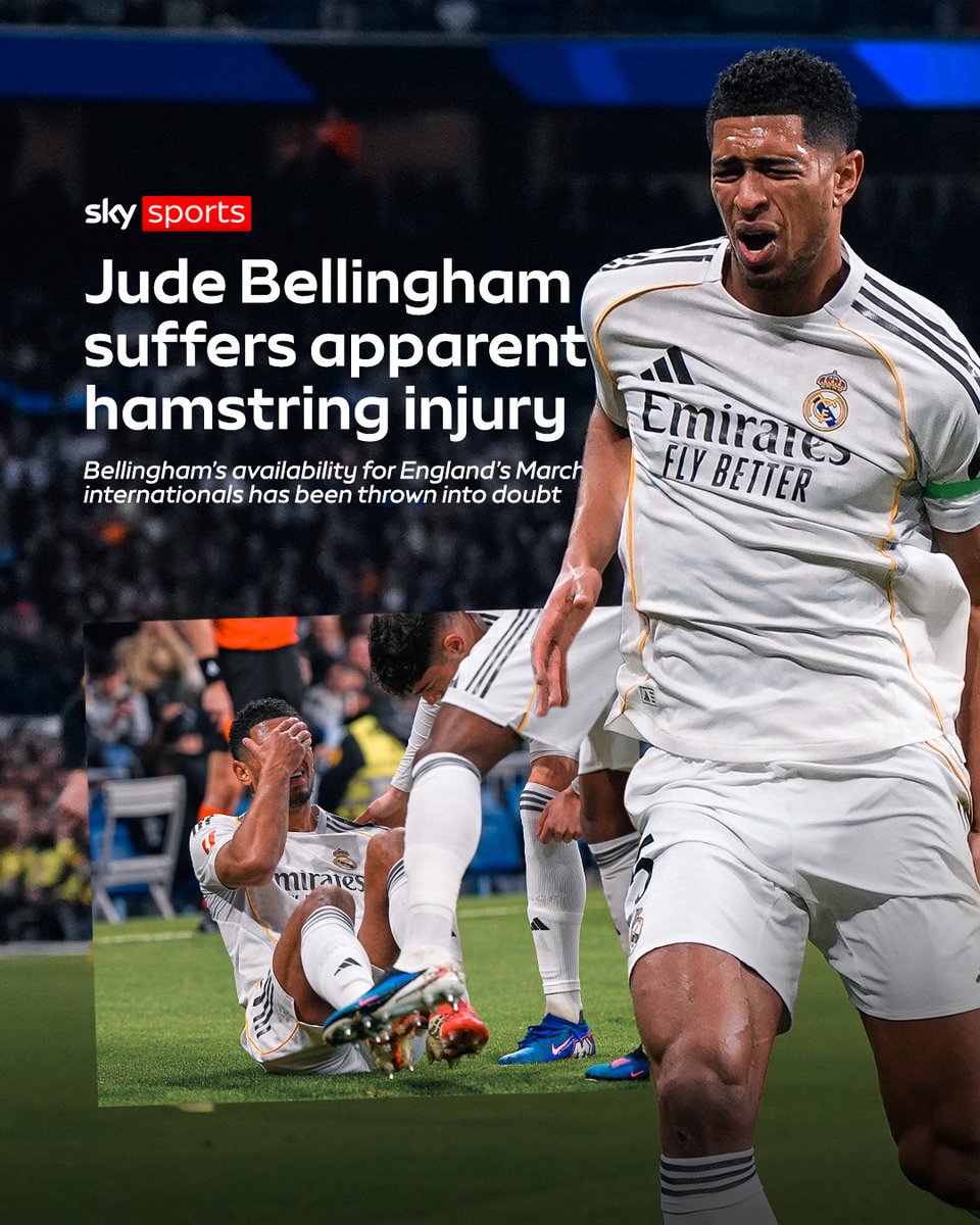 Jude Bellingham looked distraught as he left the pitch in the early stages of Real Madrid's dramatic win over Rayo Vallecano with what appeared to be a hamstring injury 🤕