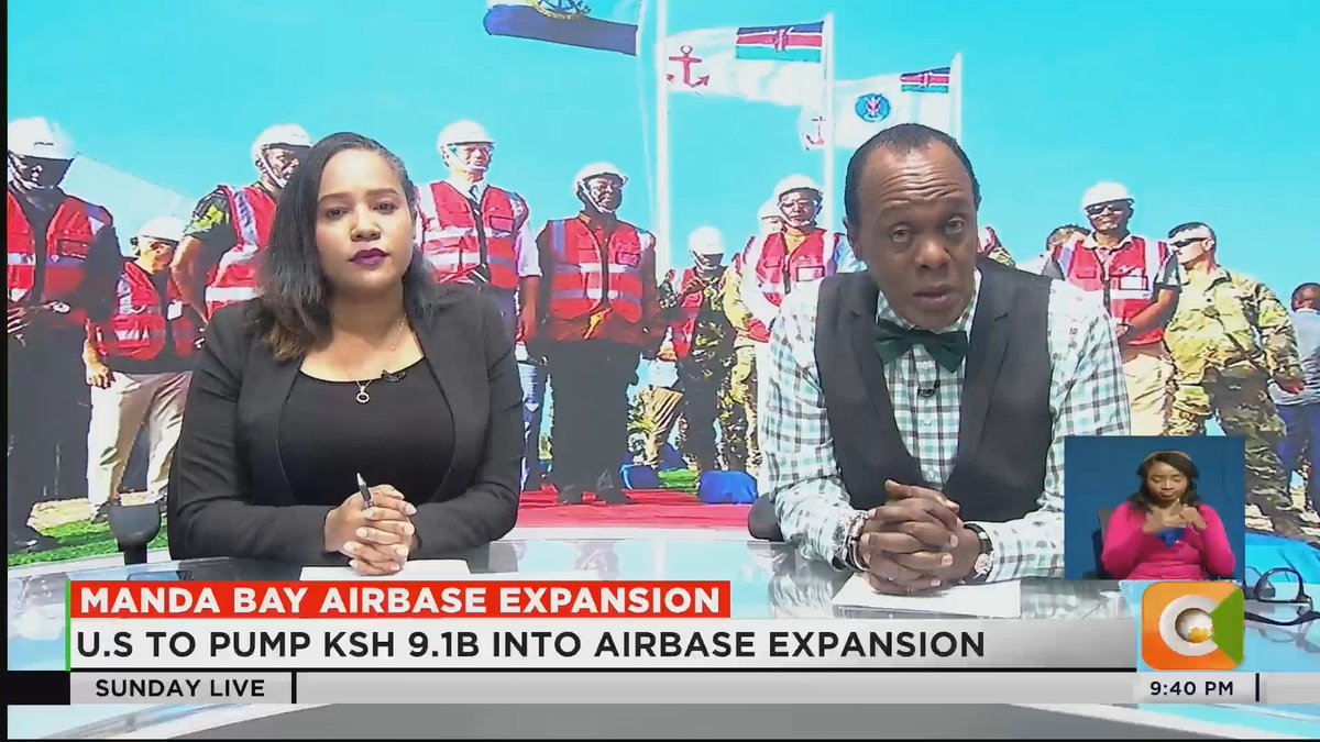 Manda Bay Airbase Expansion: US to pump Ksh 9.1B into airbase expansion Works to include a new 3 km runway for big aircrafts Deputy Sec. Of State Landau visited the Manda Airbase Project expected to enhance counterterrorism operations #CitizenSundayLive