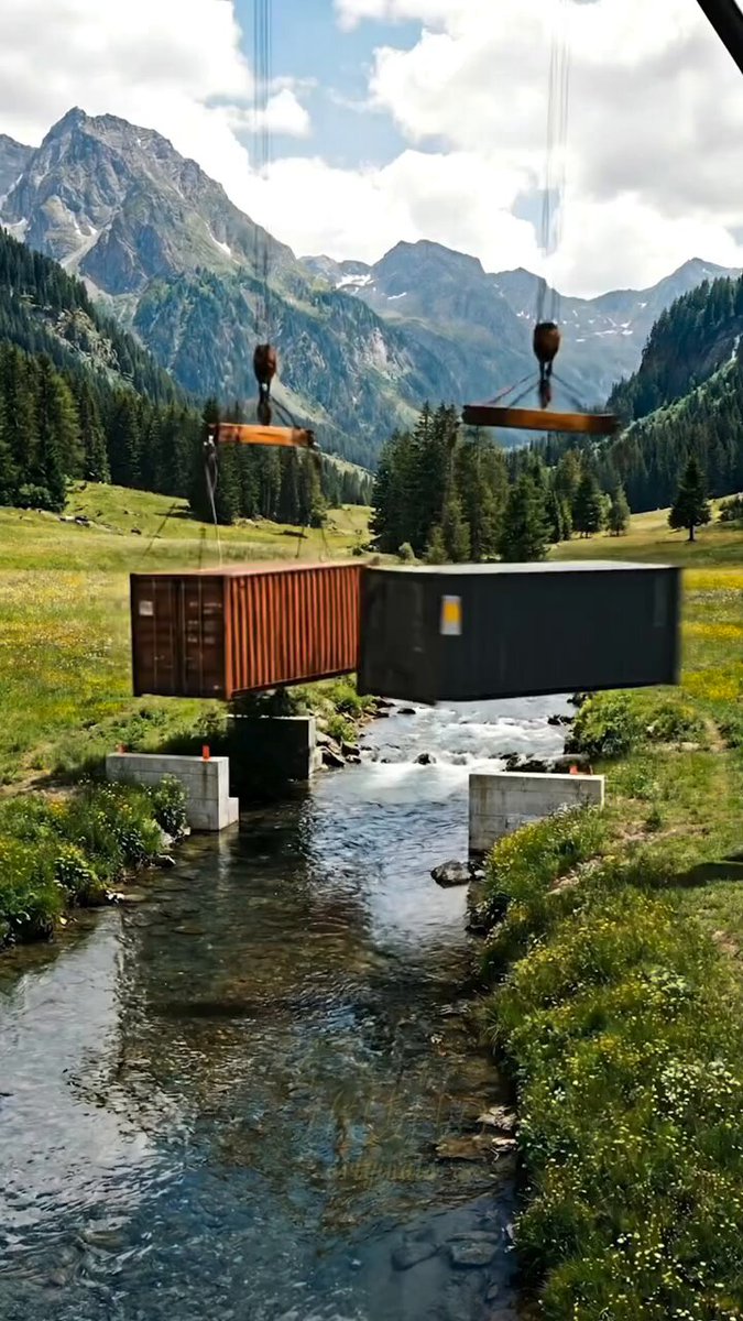 Building a Luxury House Over Flowing Water