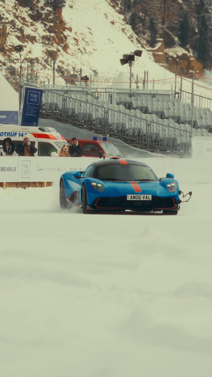 Mastering the ice. Valhalla captivated the crowds at ICE St Moritz 2026. Discover: #AstonMartin #Valhalla #MASTERYDRIVEN