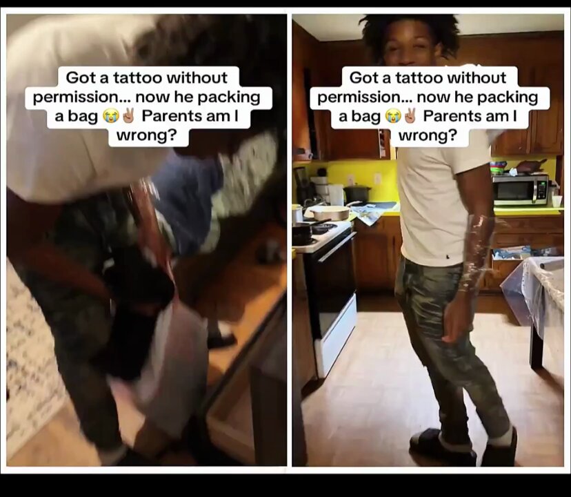 A mom kicked her 17-year-old son out after he got a tattoo. “You Don’t Listen, You Leave”