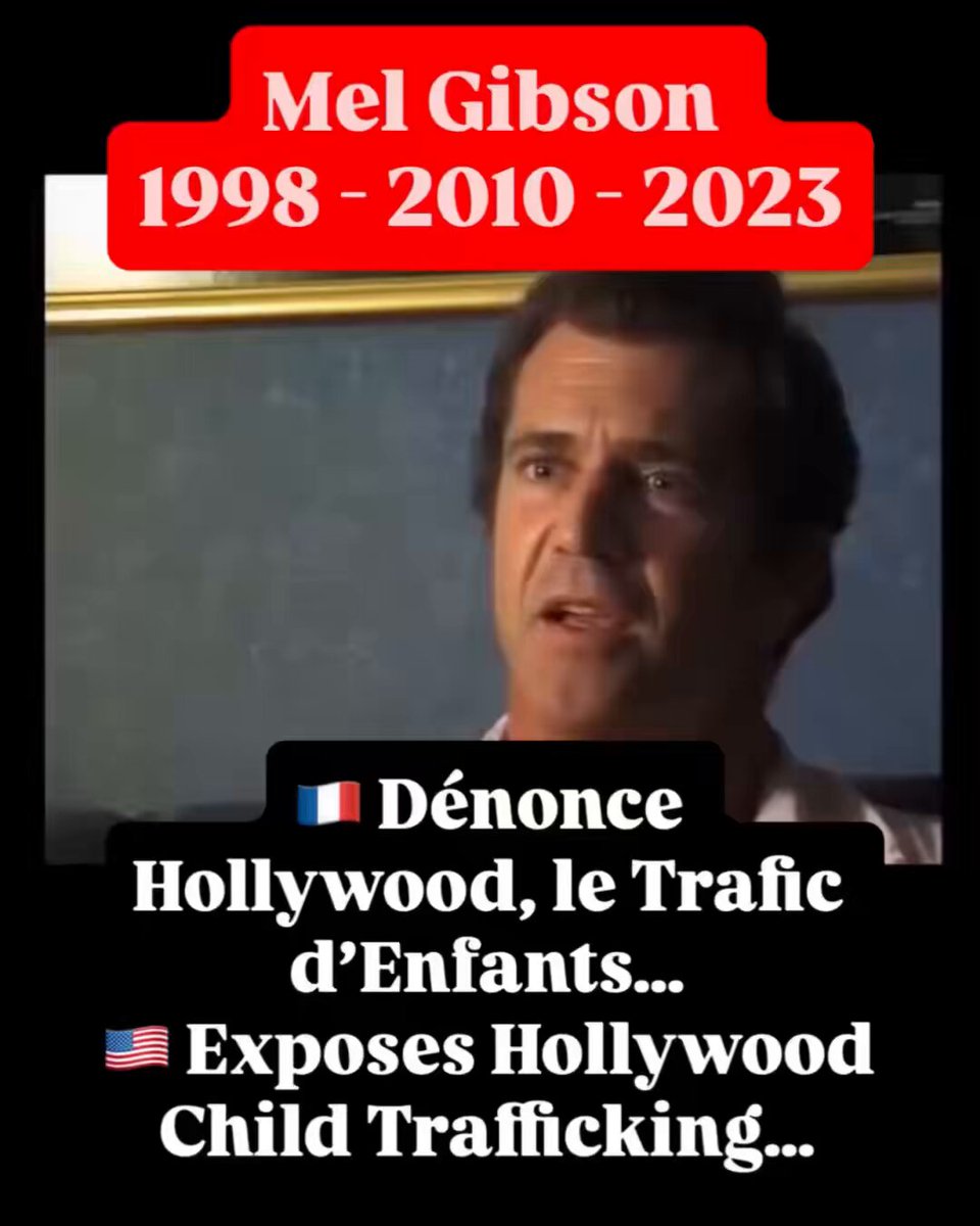Post 🇫🇷 & 🇺🇸 🇫🇷🚨📣 En 1998, Mel Gibson exposait déjà #Hollywood … Personne n’a voulu l’entendre. On a préféré tenter de le briser, de le discréditer, de le salir. Et aujourd’hui, écoutera-t-on enfin ceux qui alertent depuis tant d’années sur ce fléau innommable ? J’ai eu le privilège de rencontrer Mel Gibson à Mar-a-Lago, où il avait été invité par le Général Flynn, qui lui a remis un award pour tout son travail accompli. Mel Gibson est très investi depuis plusieurs années dans la quête de la vérité, la liberté d’expression et la protection des enfants 👉 D’ailleurs, il a été nommé ambassadeur spécial à Hollywood par Donald Trump aux côtés de Sylvester Stallone et de Jon Voight… 🇺🇸🚨📣 In 1998, Mel Gibson was already warning the world about Hollywood… No one wanted to listen. They preferred to try to break him, discredit him, smear him. And today, will we finally listen to those who have been warning for so many years about this unspeakable scourge ? I had the privilege of meeting Mel Gibson at Mar-a-Lago, where he had been invited by General Mike Flynn who presented him with an award for all the work he has accomplished. Mel Gibson has been deeply committed for many years to the pursuit of truth, freedom of speech, and the protection of children 📍Link 🎥 above in the French Section 👆 He was even appointed a special ambassador to Hollywood by Donald J. Trump alongside Sylvester Stallone and Jon Voight… 🇺🇸🦅🇫🇷 Sylvia Miami 🇫🇷🦅🇺🇸 👉 #SylviaMiami #Trump #MelGibson #GeneralFlynn #FreeSpeech #ChildProtection #HollywoodExposed #Epstein #Pizzagate #SatanicRituals #EpsteinFiles #OutOfShadows #SoundOfFreedom