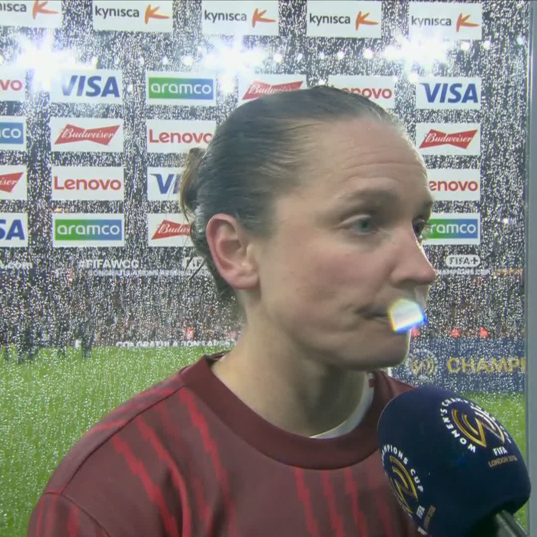 "We showed incredible character and resilience, and played our football." Kim Little on winning the Women's Champions Cup! 👏