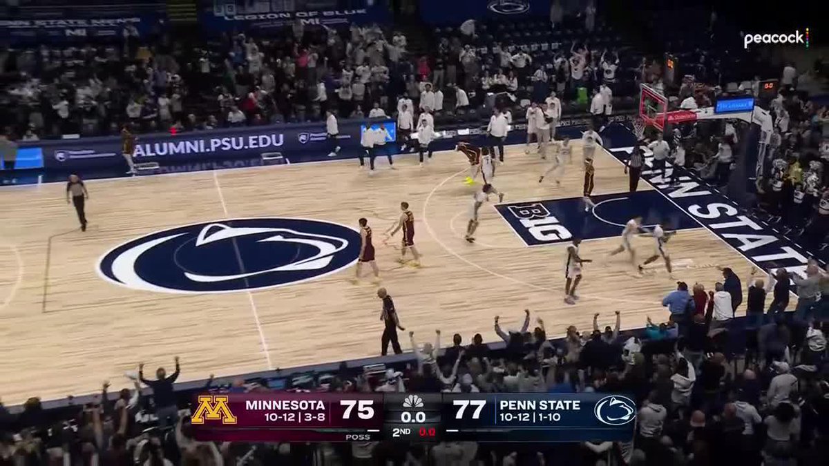 Kayden Mingo with the game-winner for Penn State Men’s Basketball 🔥