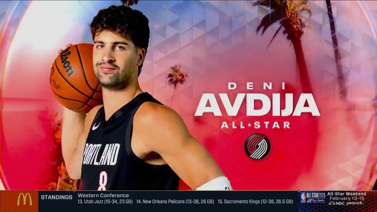 A milestone moment: Deni Avdija represents the Trail Blazers in his first All-Star appearance 👏