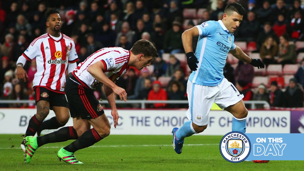 #OnThisDay: Sunderland 0-1 #ManCity [2016] ⚽️ [16'] Sergio Kun Aguero