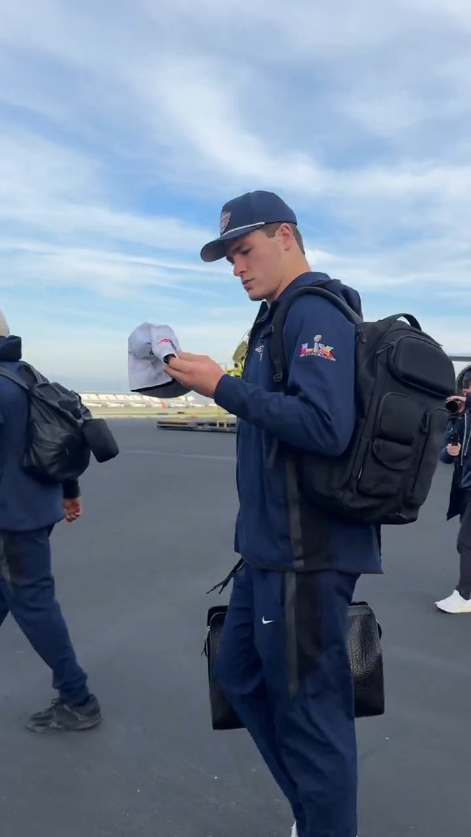 Drake Maye and the New England Patriots have landed for Super Bowl LX 🤩 Super Bowl LX– Sunday 6:30pm ET on NBC Stream on NFL+ + Peacock