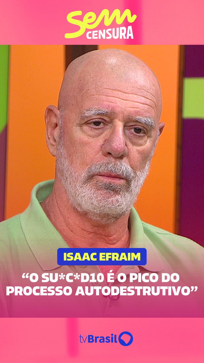 O psiquiatra Isaac Efraim esteve na bancada do #SemCensura para falar sobre o processo que leva uma pessoa a cometer o su*c*d10. Segundo ele, existem sinais indicativos de um comportamento autodestrutivo. Assista ao programa no YouTube da TV Brasil ou no app TV Brasil Play📲