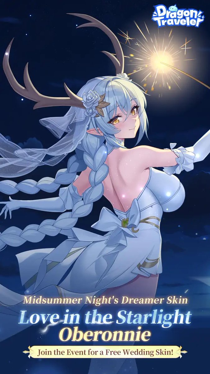 [Oberonnie] Take Oberonnie's Hand and Claim a Free Bridal Skin! Gift Code: OBERONNIE Participate in the Bridal Oath Festival Event Claim the Love in the Starlight Oberonnie Skin for Free! Bridal Oath Festival — Coming February 12 All I want is to be with you. #DragonTraveler