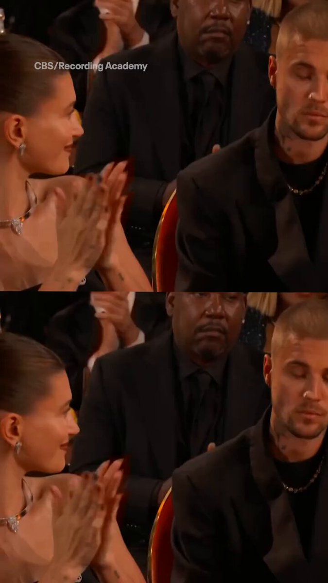 But can Hailey Bieber hook Trevor Noah up with a Rhode discount code?! (🎥: CBS/Recording Academy)