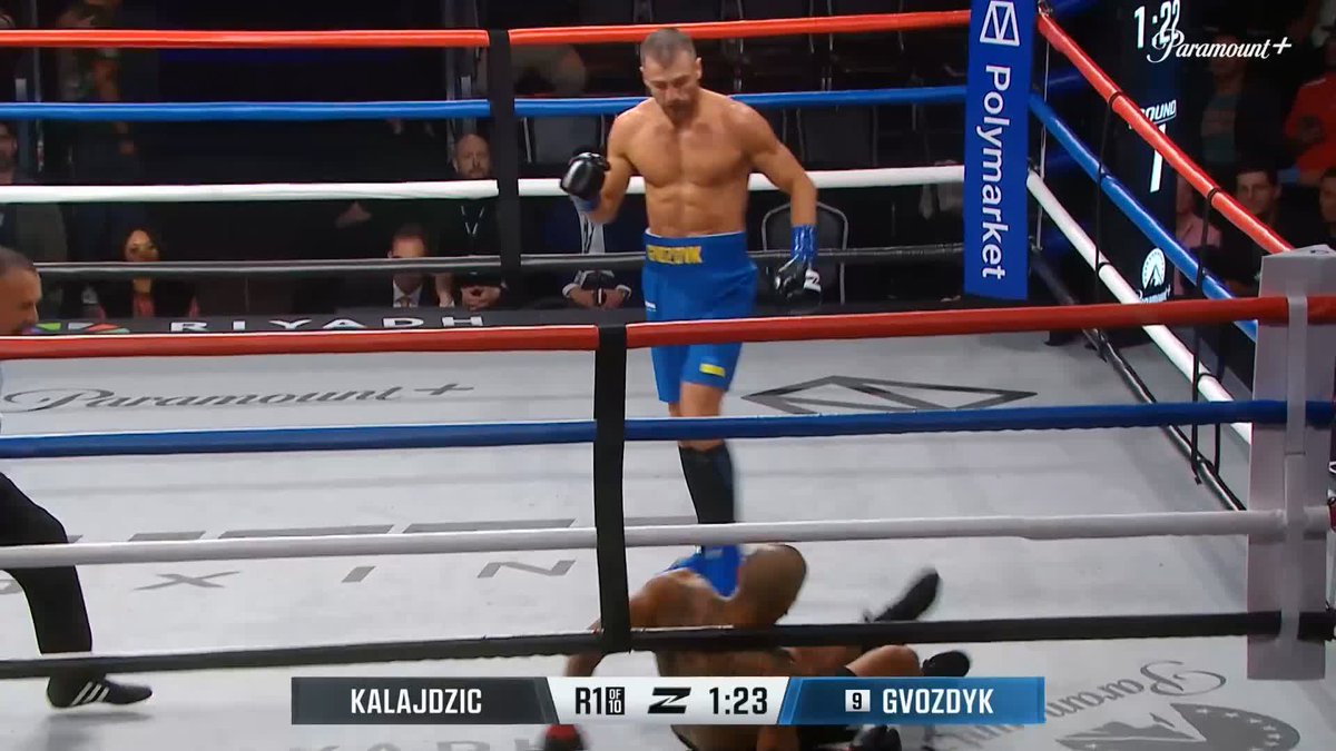 KNOCKDOWN FOR GVOZDYK IN ROUND ONE 😳 #ZuffaBoxing02 Watch LIVE NOW on Paramount+ 📺
