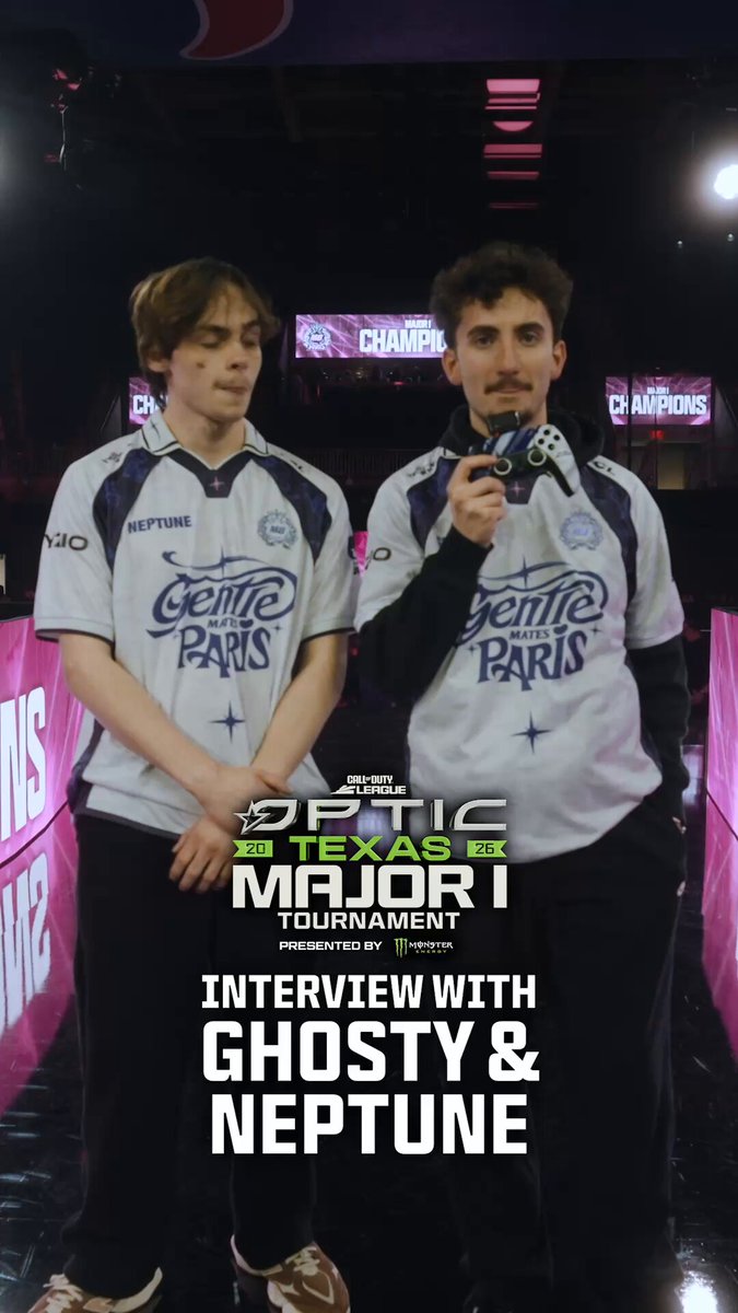 Let's Chat with the Champs 🗣️ Ghosty &amp; Travis talked with us about winning it all, respecting the name, and Major II only having 10 teams. 😳 #CDL2026 | Paris Gentle Mates