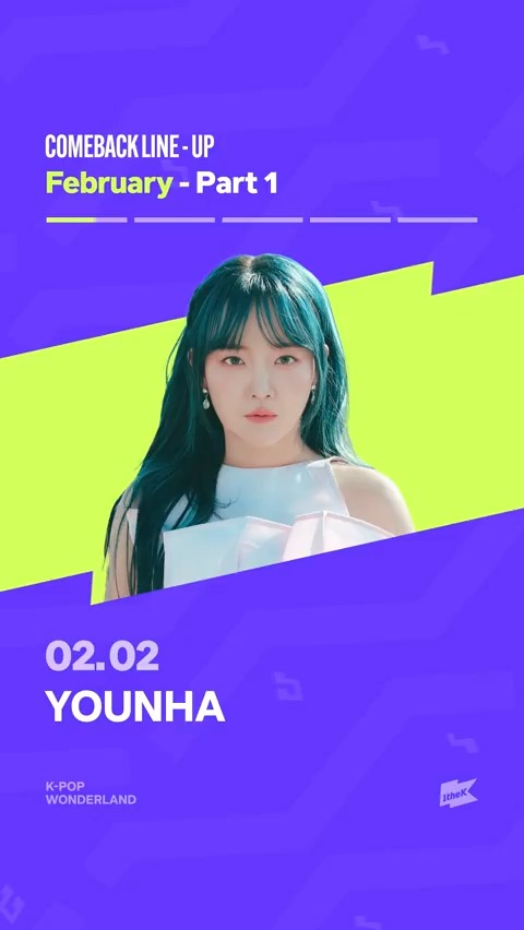 ✨2월 1주차 컴백 라인업✨ COMEBACK LINE-UP · WEEK 1 🎶 Quick look at this week’s comeback artist 👀