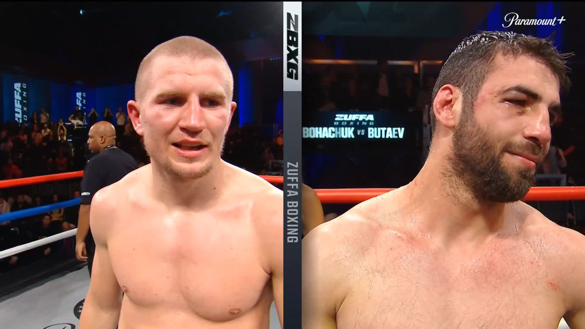 96-94, 94-96, 96-94 ✅ #ZuffaBoxing02 Serhii Bohachuk 🇺🇦 beats Radzhab Butaev by split decision! Watch LIVE NOW on Paramount+ 📺 🥊