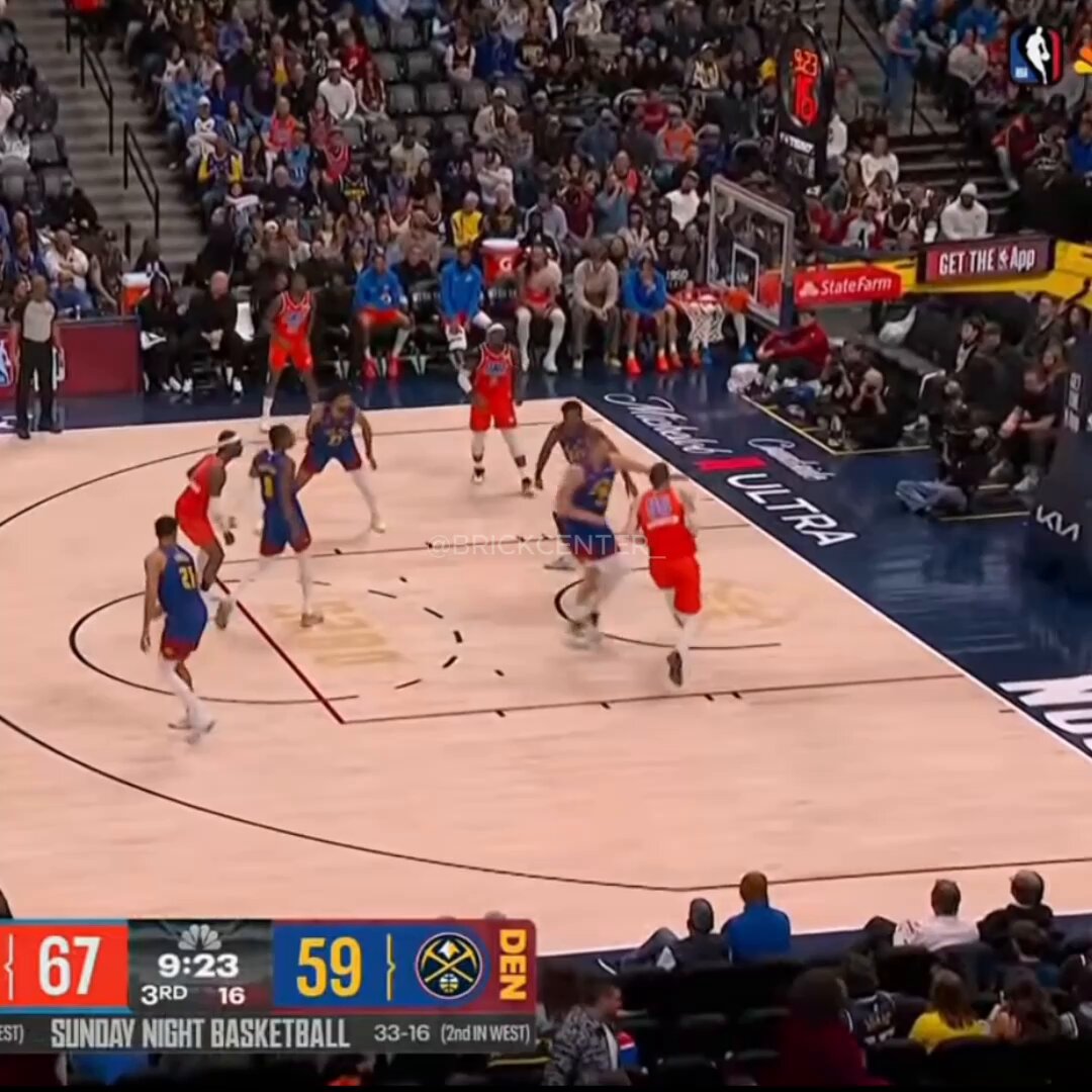 Jokic and Hart going flop for flop 😭