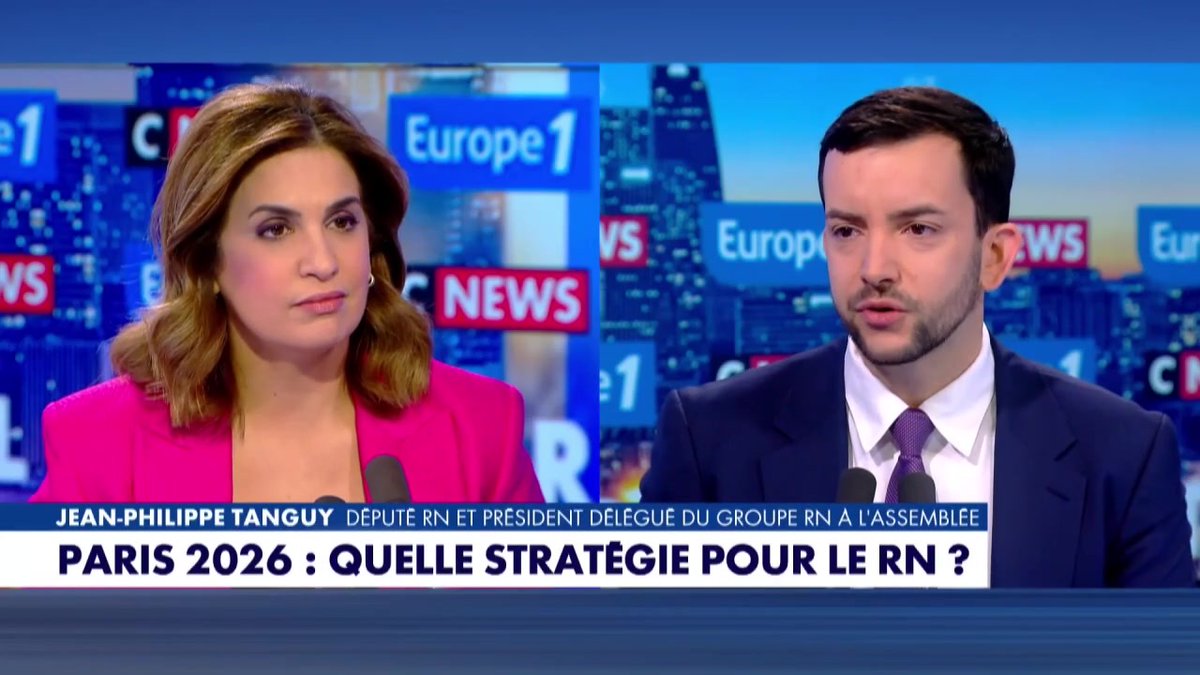 Paris 2026 : "C'est impossible de soutenir R. Dati" assure Jean-Philippe Tanguy Ⓜ️ #LaGrandeInterview #Europe1