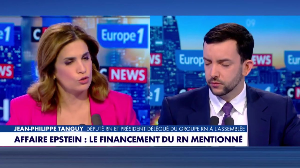 Affaire Epstein : "Nous n'avons rien à voir avec ça. J'espère que justice sera faite car la pédocriminalité est un des grands tabous des sociétés occidentales" déclare Jean-Philippe Tanguy Ⓜ️ #Europe1 #LaGrandeInterview