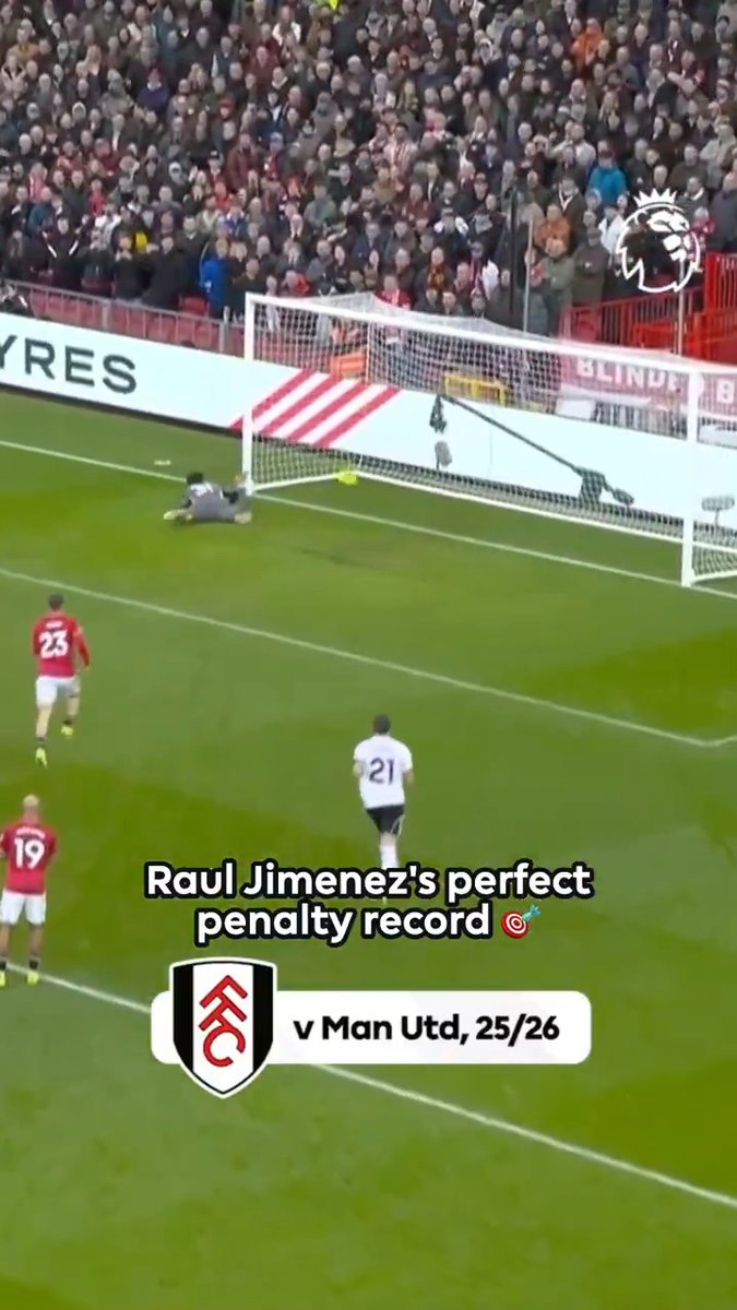 Spot on! 👏 Fulham Football Club's Raul Jimenez has scored all 12 Premier League penalties he's taken, a new perfect record overtaking Yaya Toure's 11
