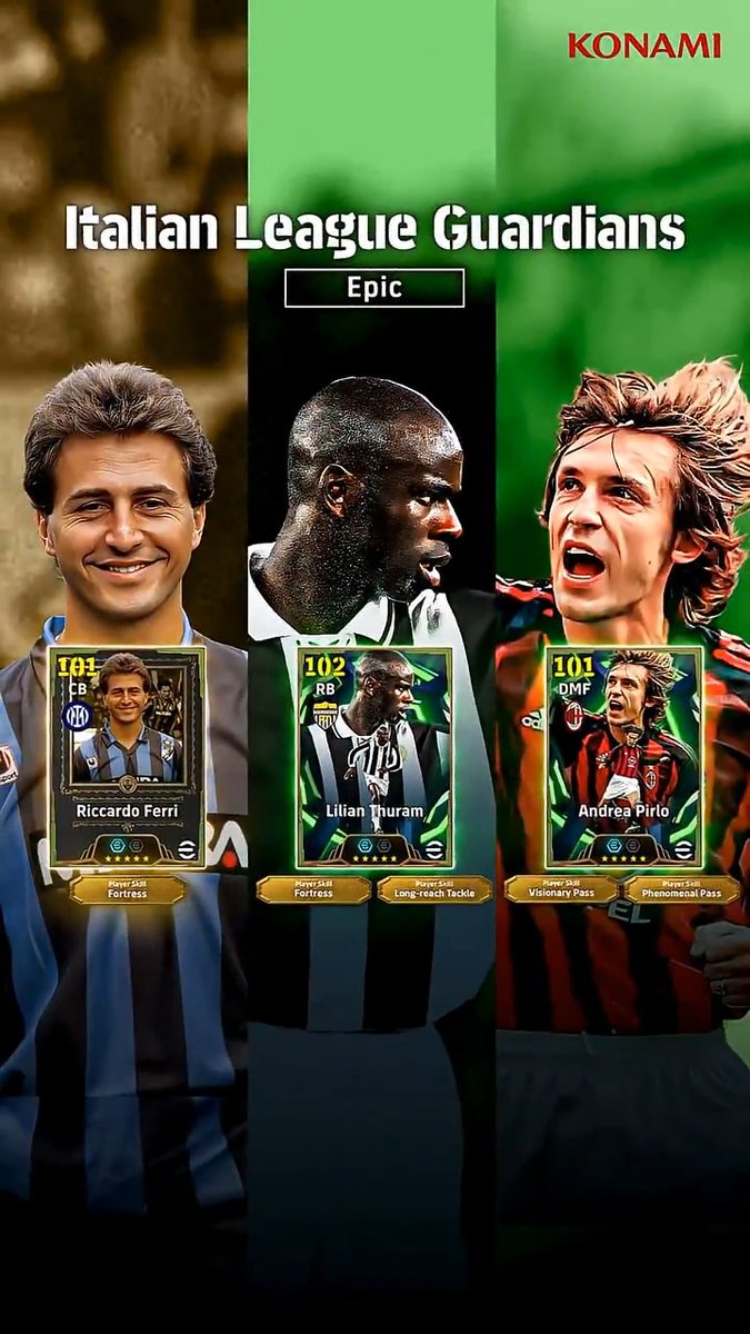 Epic : Italian League Guardians Trailer 🛡️📽️ 🇮🇹 Riccardo Ferri 🇫🇷 Lilian Thuram 🇮🇹 Andrea Pirlo #eFootball2026 | #eFootballHUB