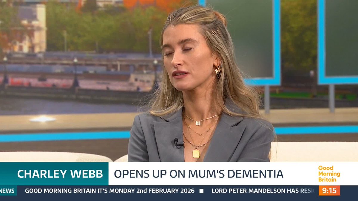 'Really push for it and do not take no for an answer.' Actress Charley Webb has opened up about her Mum's battle with early onset dementia. She tells Susanna Reid and Ed Balls that it's important to push for help.