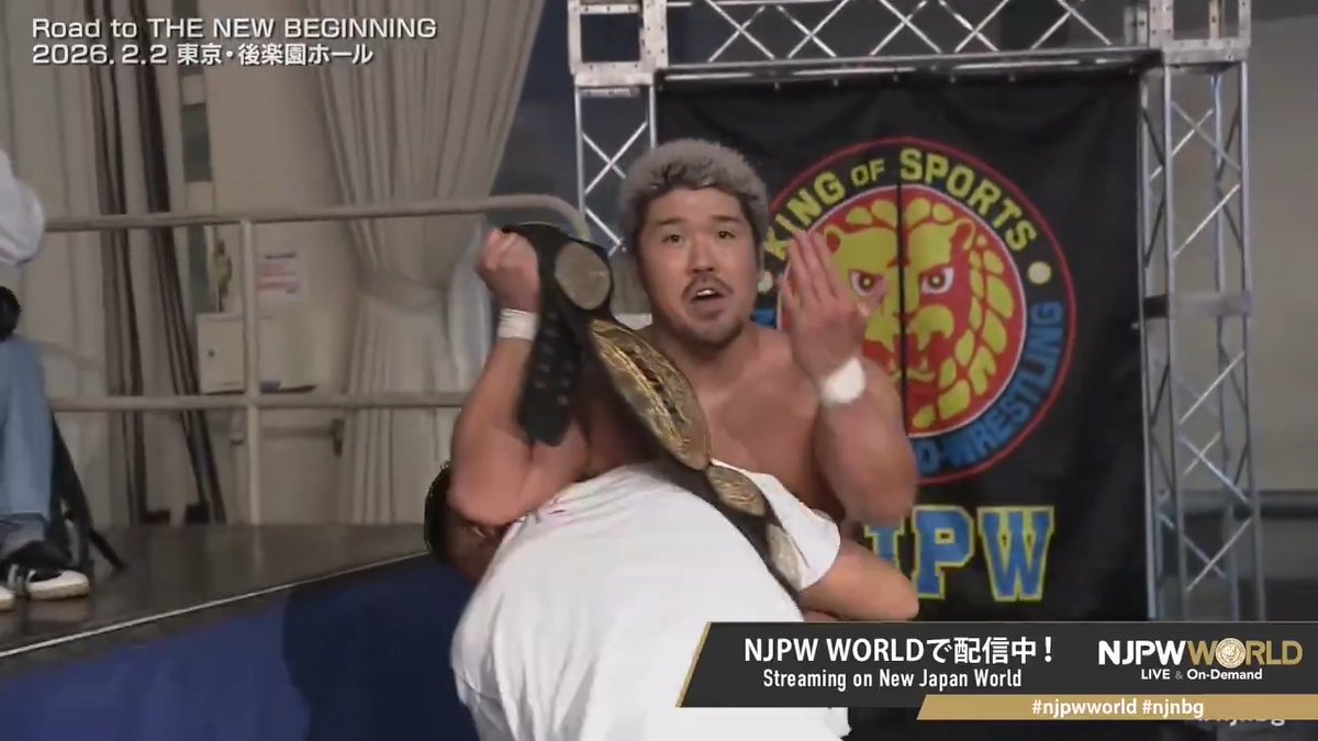 A preview of Feb.11 #njnbg IWGP Tag Team Championships “HEAT STORM” 上村 優也 &amp; 海野 翔太 / Shota Umino 🆚 OSKAR オスカー &amp; Ｉｃｅ🧊💎 From the profile URL #NJPW #njpwworld #njnbg