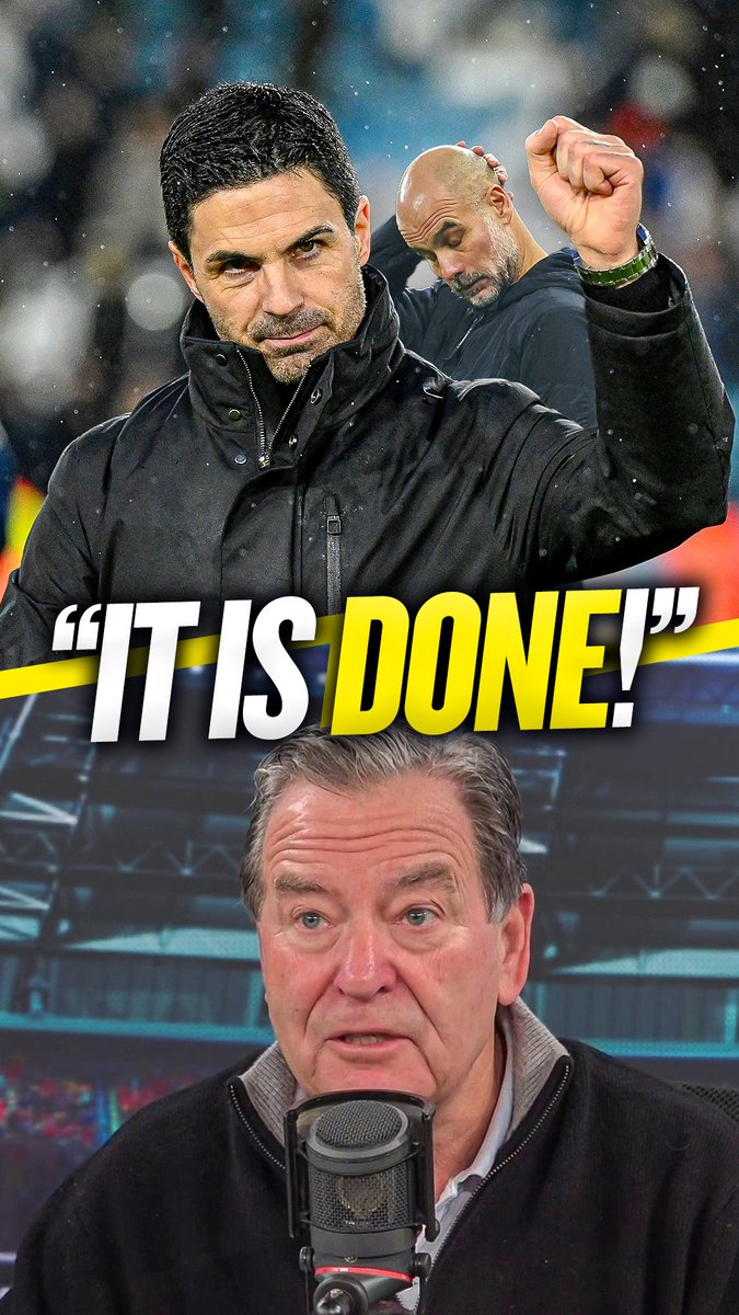 🔚 "I'm putting my hands up and saying it's done and dusted!" 🤷‍♂️ "Not just because Arsenal are so good but because the others are not that good!" Jeff Stelling declares the title race over as no one is capable of catching #AFC between now and the end of the season! 🏁