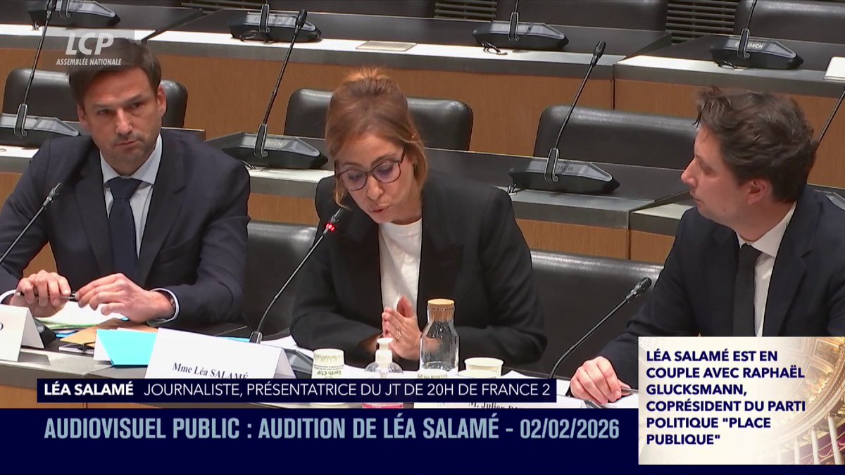 [ 🇫🇷 FRANCE ] 🔸 Léa Salamé affirme que si son compagnon Raphaël Glucksmann est candidat à la présidentielle, elle quittera immédiatement l’antenne.