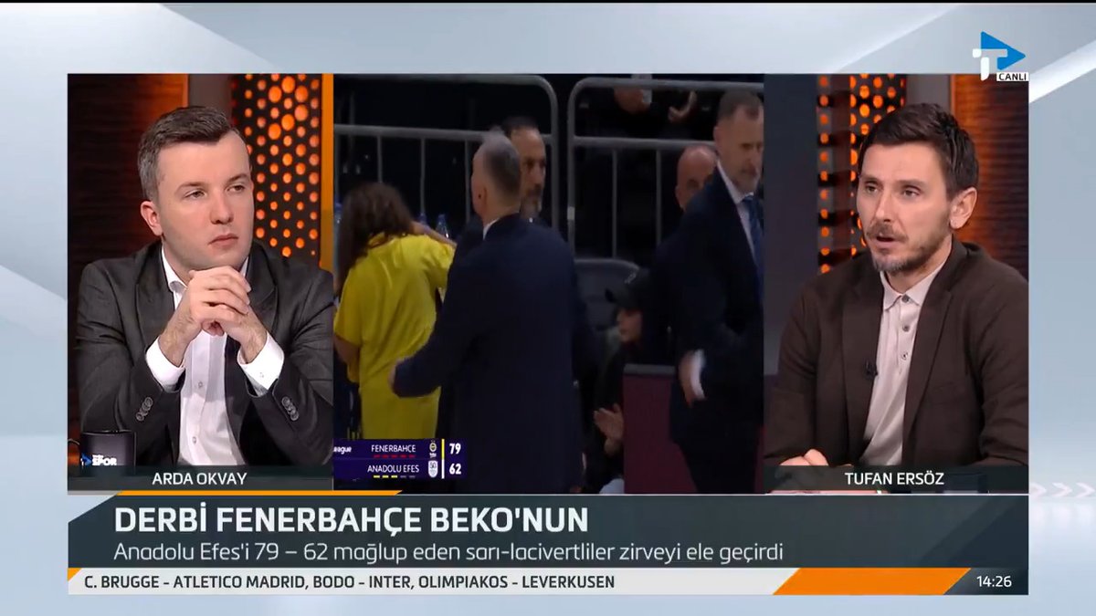 Tufan Ersöz: "Sarunas Jasikevicius, son 3 ayın EuroLeague'de tartışmasız en başarılı antrenörü. Geçen bir açıklama yaptı, 'benim tatmin olmama hastalığım var' dedi. Bu bir hastalık değil, bu tamamen adanmışlık."