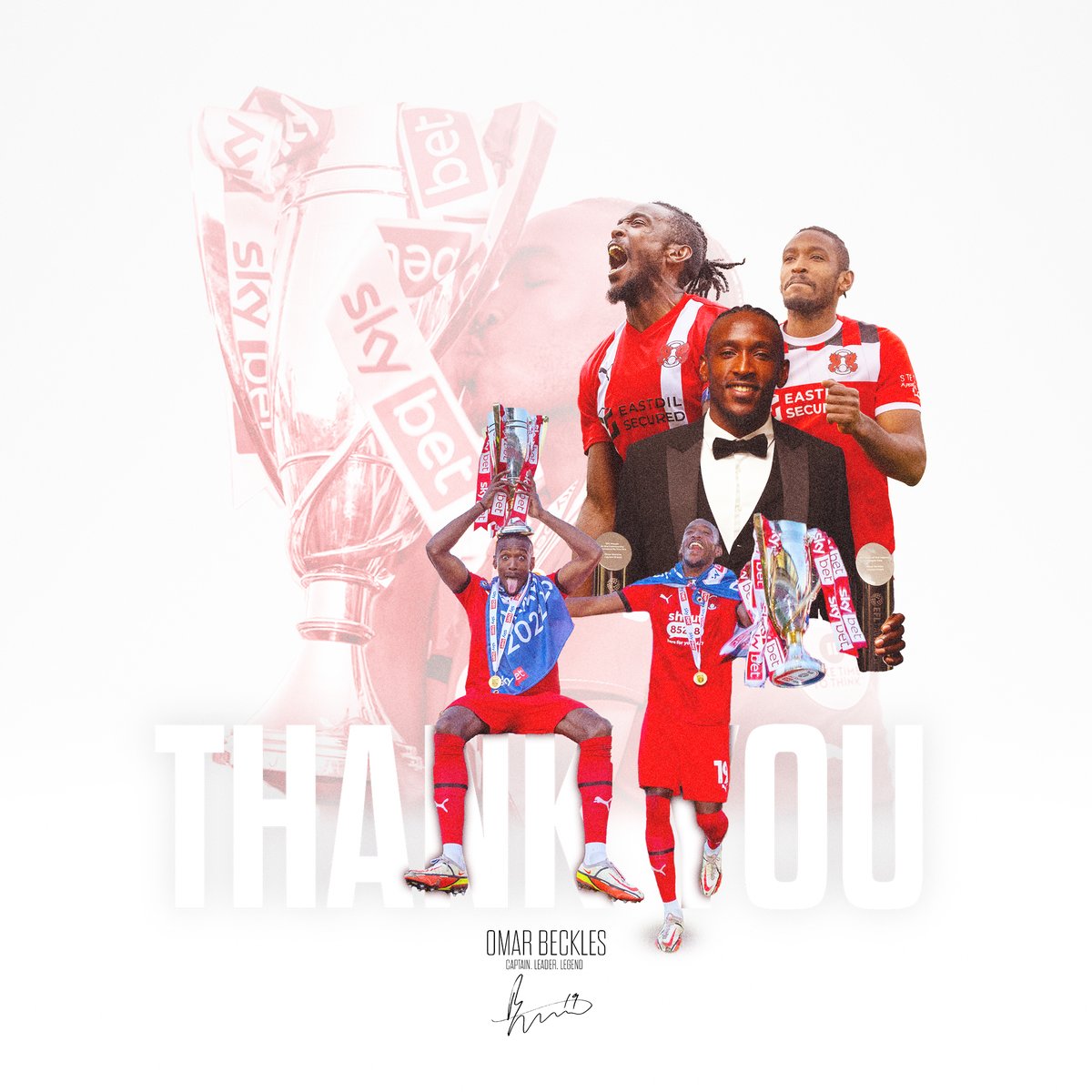2️⃣0️⃣0️⃣ Appearances 🏆 Title winner 🏡 Local lad Wishing you all the best in your next chapter, Becks ❤️ #LOFC #OneOrient