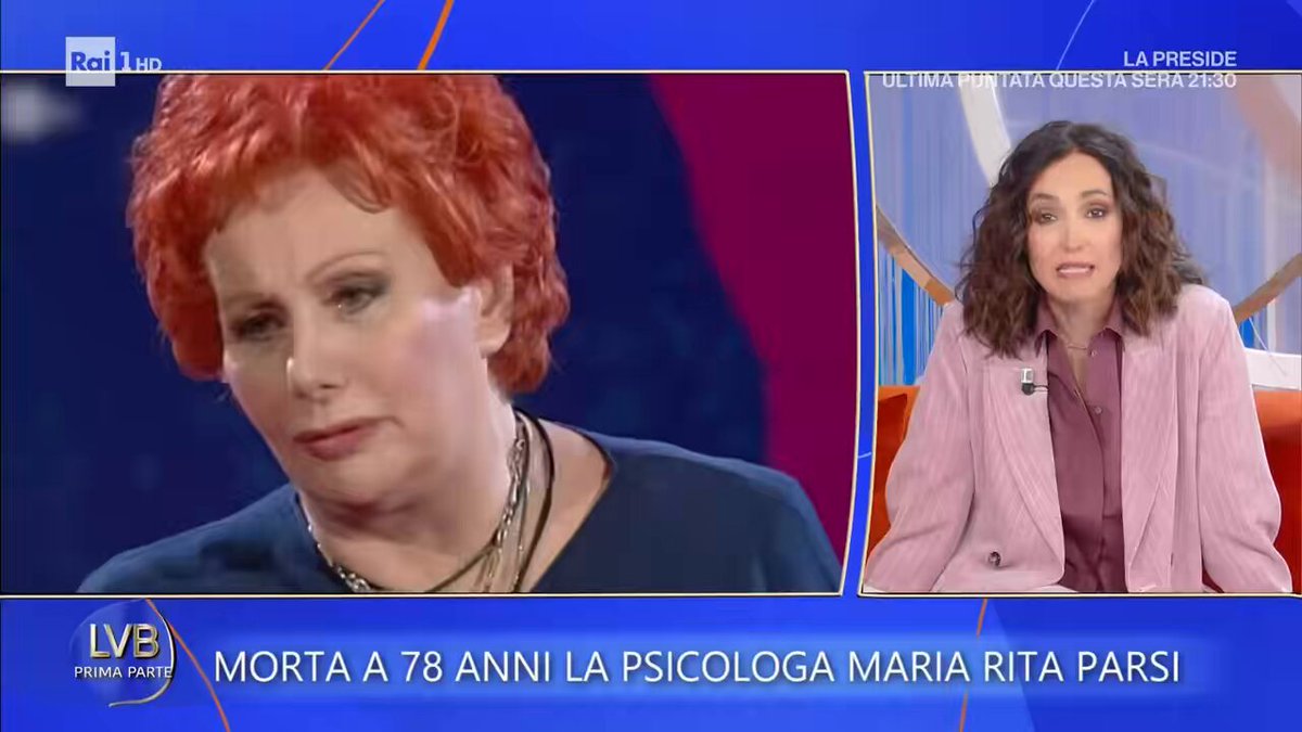 Buon viaggio Professoressa Maria Rita Parsi, grazie. 🙏❤️ #LVB
