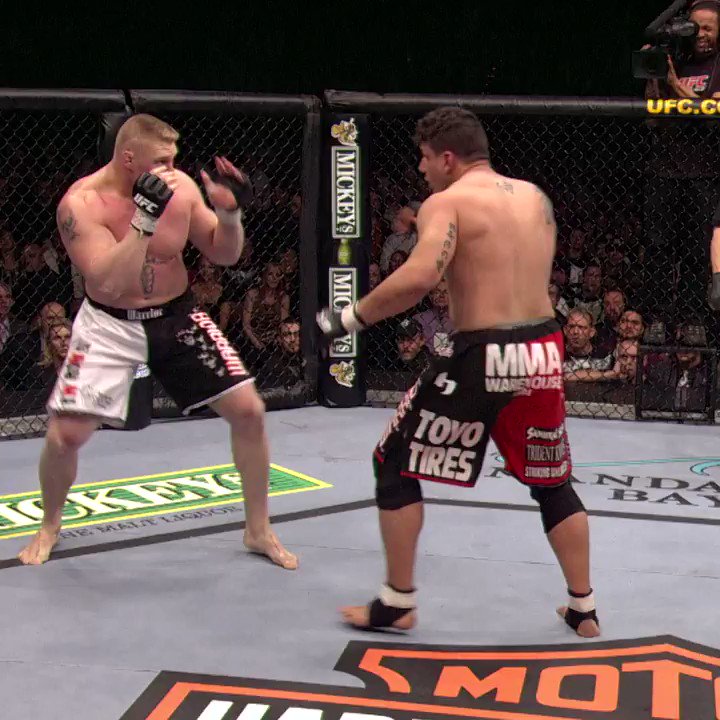 18 years ago today, Brock Lesnar made his UFC debut against Frank Mir. Lesnar would tap out in just 90 seconds after Mir locked in a kneebar submission.