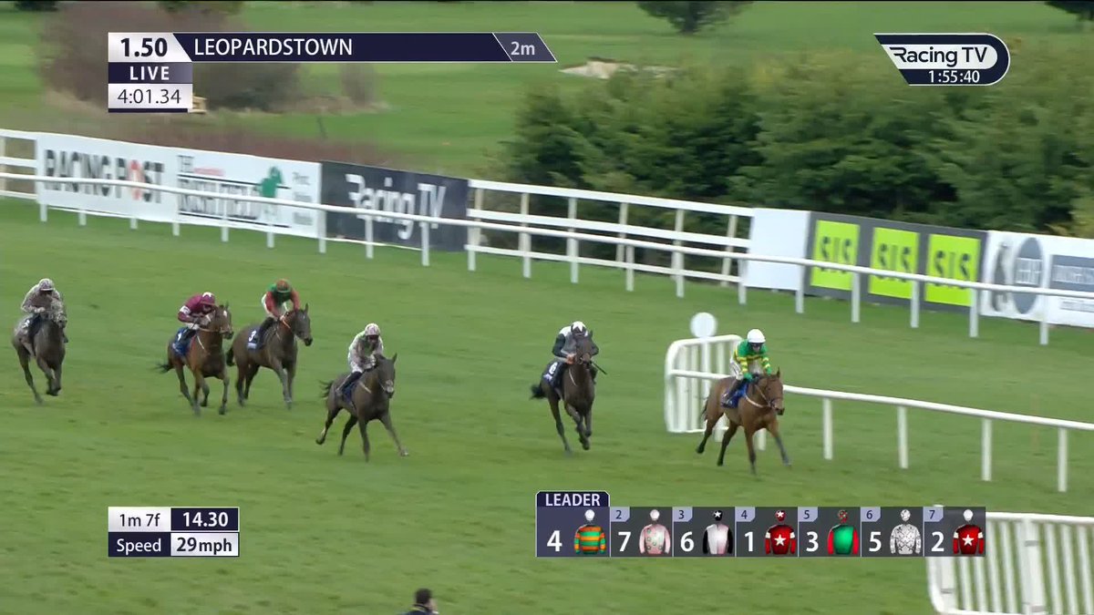 Narciso HAS done it 🥇 Narciso Has makes all the running to complete a quickfire Grade 1 double for Willie Mullins. #DRF | Leopardstown RC 🟩🟨⬜️