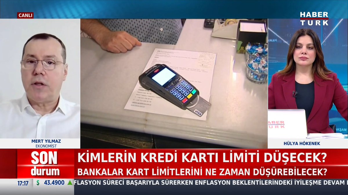 📌Kredi kartı limitine yeni düzenleme: Kimlerin kredi kartı limiti düşecek? Ekonomist Mert Yılmaz #AkşamHaberleri'nde Hülya Hökenek İncedursun'e değerlendirdi.