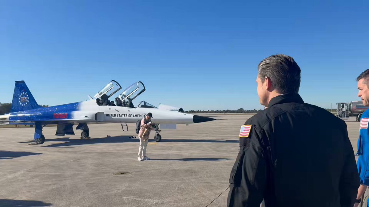 .@SECWAR is about to take a ride with NASA Administrator Jared Isaacman