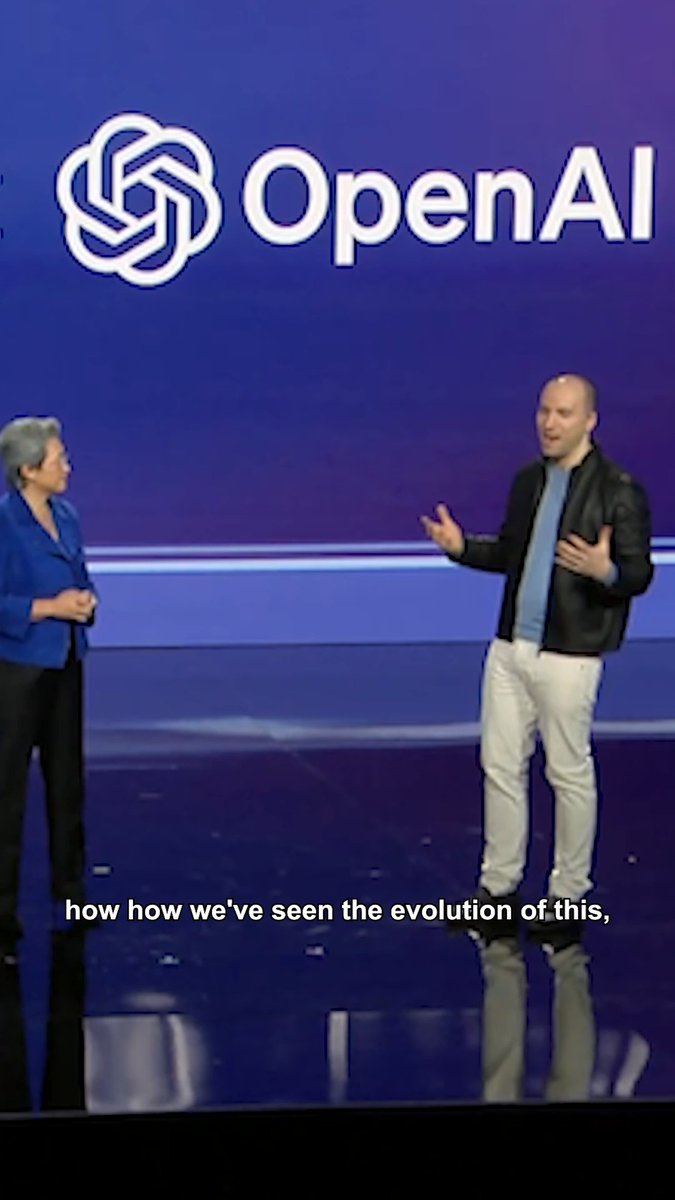 AI agents are coming and they need serious compute. On the CES keynote stage, OpenAI President and Co-founder Greg Brockman (Greg Brockman) joined AMD Chair and CEO Lisa Su to share how AI is evolving from simple prompts to always-on agents transforming healthcare, enterprise, and scientific discovery. AMD Instinct MI455X is built for what comes next.