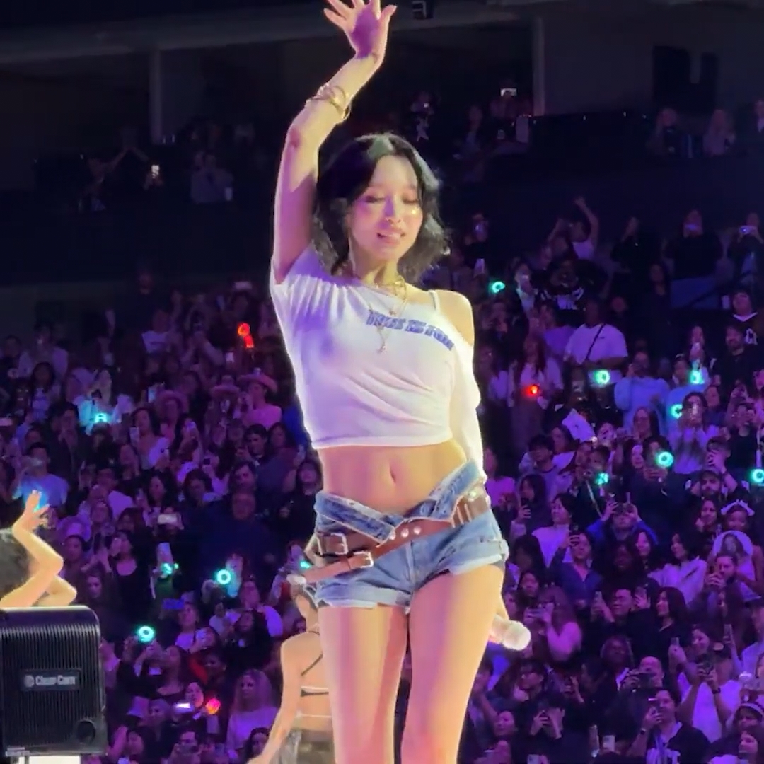The unbuttoned shorts and the cowgirl boots in her home state... TEXAS GIRL MINA