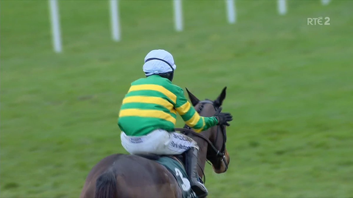 Fact To File (9/2) keeps up the tempo superbly to win the Paddy Power Irish Gold Cup (Grade 1). It was a Willie Mullins 1-2-3 with Gaelic Warrior second. Galopin Des Champs could only finish third. Mark Walsh has had a brilliant two days.