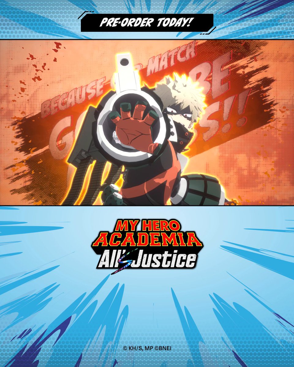 Watch your blind spot! A dynamic like Bakugo, Kaminari, and Kirishima can strike as a unit from all angles. Even a powerhouse like Nomu can't see them coming. #MHA #MHAAJ