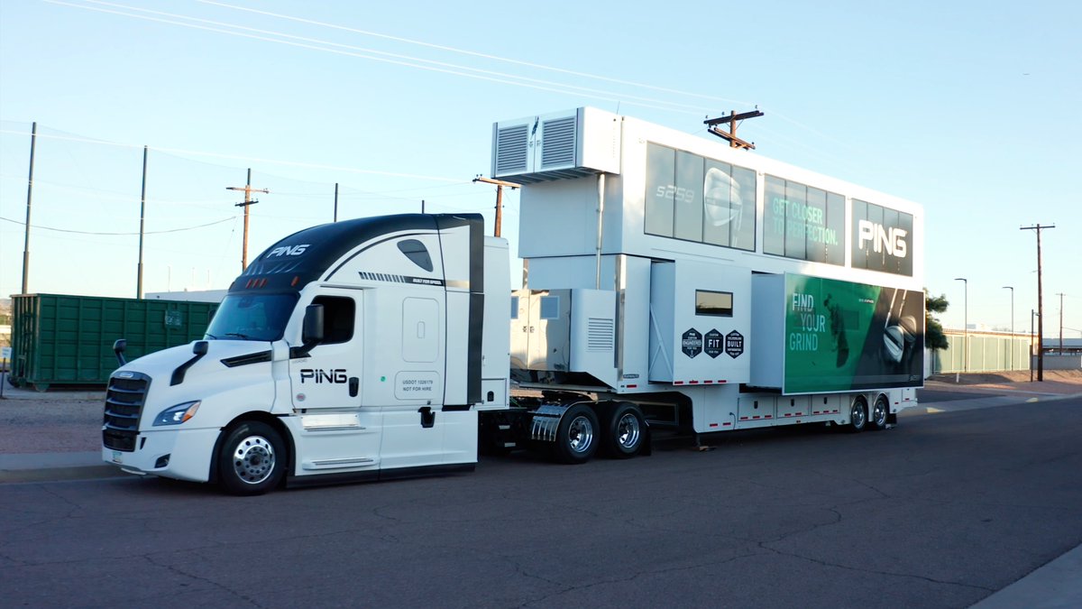 Debuting this week at the WM Phoenix Open. Come inside our new 720 sq. ft., double-decker workshop on wheels, custom-built to support Team PING week-to-week on the PGA Tour. #PlayYourBest