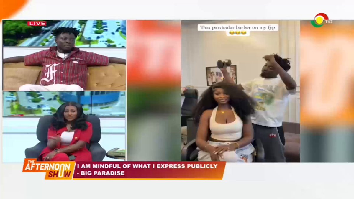 “I celebrate my wins because I know where I’m coming from and as a content creator, it’s also a way of selling myself.” — Big Paradise #TheAfternoonShow #TV3GH