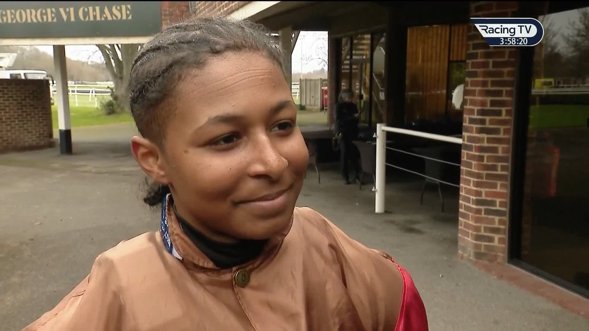 It's a day to remember for the trailblazing Aamilah Aswat , who has ridden her first winner 💫