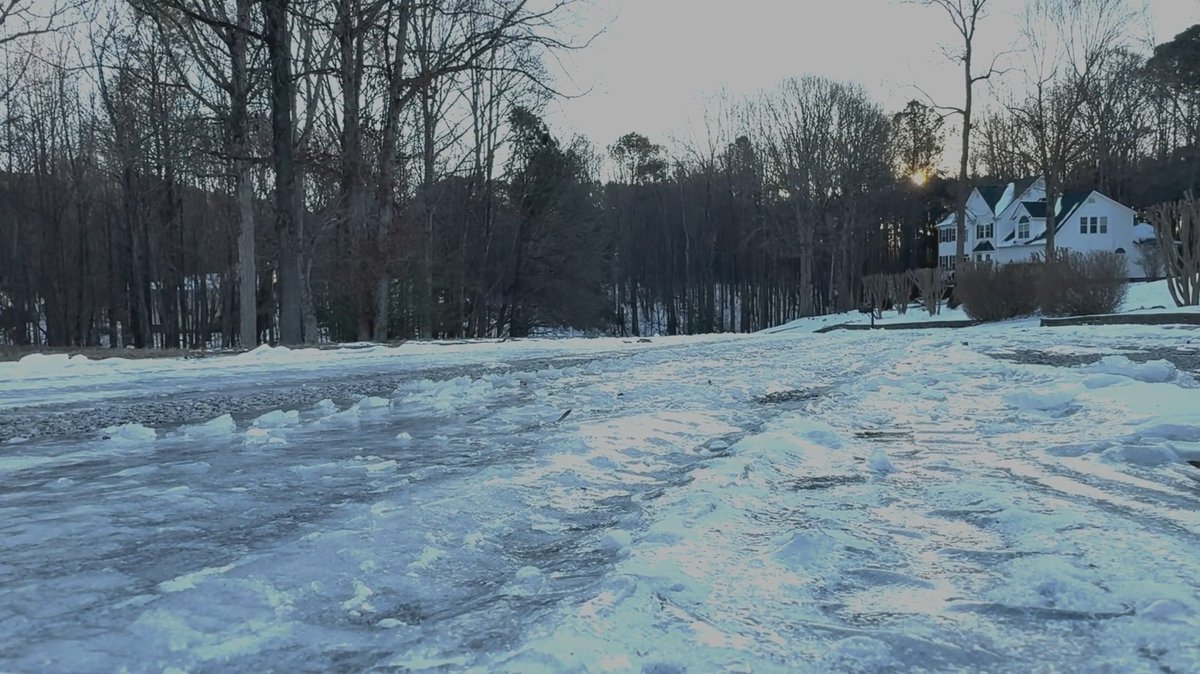 Easy does it out there. Slush and ice are still in the mix, so if you have to go out, slow it down.