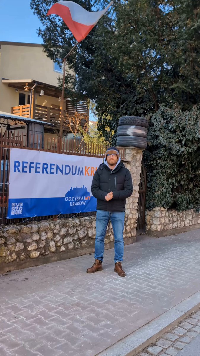 PIĘKNE jest to powstanie krakowskie! KOLEJNY przedsiębiorca otwiera stały punkt zbierania podpisów pod referendum w sprawie odwołania Miszalskiego oraz jego ekipy kolesi. Brawa dla Pana Adama! 💪
