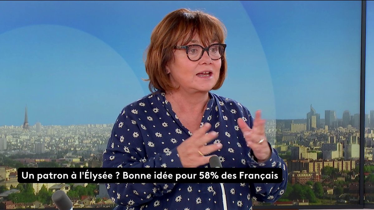 🔴 🗣️ 58 % des Français considèrent qu'un entrepreneur ferait "un bon président de la République". "C'est un appel à quelqu'un qui [...] ferait fonctionner le pays en bon père de famille", observe notre éditorialiste Nathalie Saint-Cricq. #ToutEstPolitique #Canal16