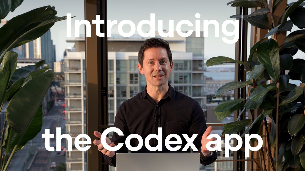 We’re excited to launch the Codex app, a command center for building with agents. It gives you a focused space to manage multiple agents at once, run work in parallel, and collaborate with agents over long-running tasks.