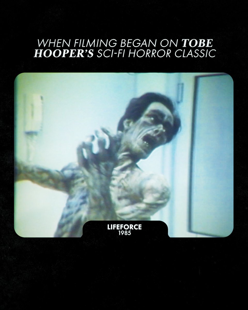 LIFEFORCE [1985] 🎥 #OnThisDay in 1984, filming began on Tobe Hooper's terror classic - Let's take a peek behind one of the most unforgettable sci-fi horrors of its decade.