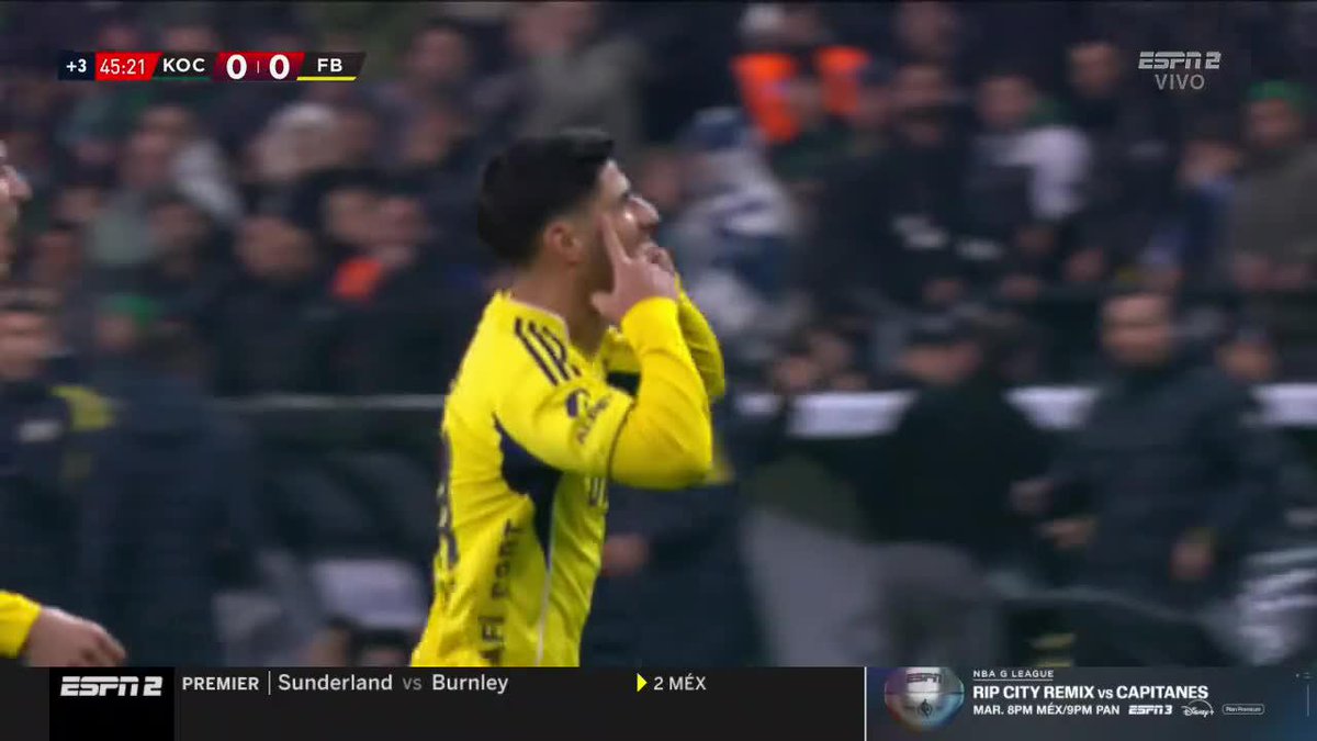¡¡DÓNDE LA CLAVÓ!! GOLAZO TOTAL DE ASENSIO AL ÁNGULO DESDE AFUERA DEL ÁREA PARA EL 1-0 DE FENERBAHCE VS. KOCAELISPOR. 📺 #DisneyPlus Plan Premium